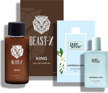 PS Saffron + BEAST X King EDP for Him and Her 100ml